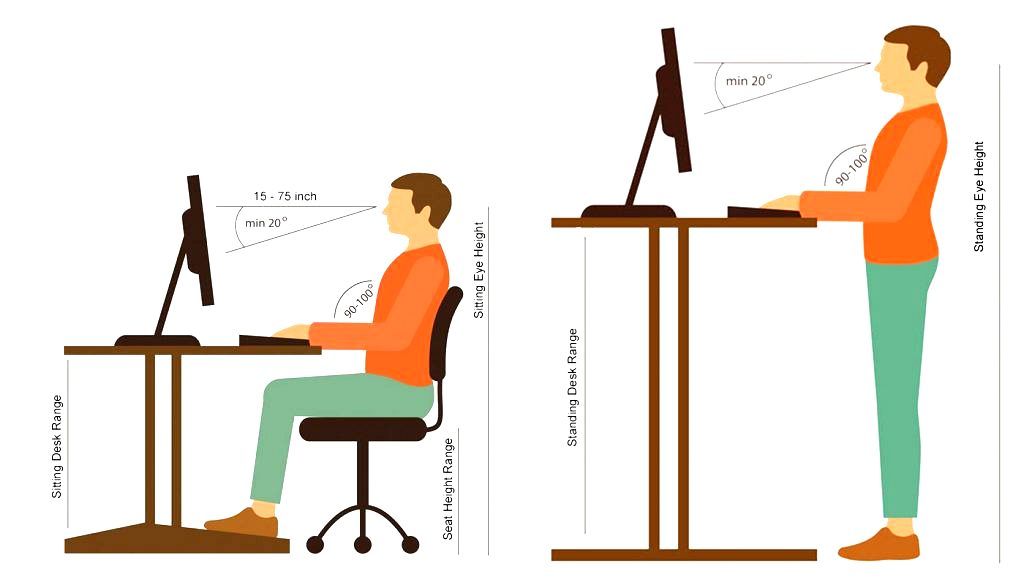 7 Best Ergonomic Desks 2021 Office, What Is The Best Height For A Work Desk